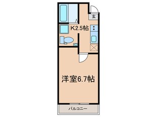 アノンテラス武蔵中原の物件間取画像